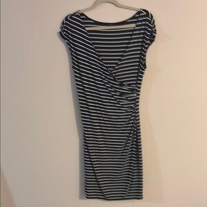 Striped Black and White Dress